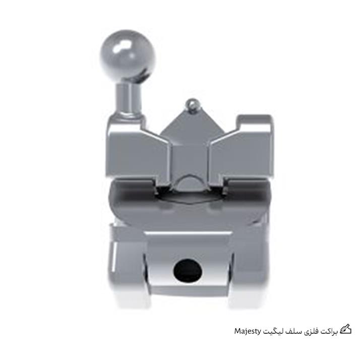 براکت فلزی سلف لیگیت Osstem Majesty -استنلس استیل Osstem Majesty Metal self-Ligating bracket